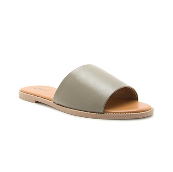 Shoes - Khaki Green Slider Sandal